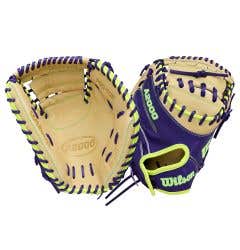 Wilson A2000 FPCM23 34" Fastpitch Softball Catcher's Mitt - Blonde/Purple - 2026 Model