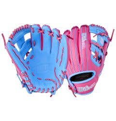 Wilson A1000 1786SS 11.5" Baseball Glove - Blue/Flamingo - 2026 Model