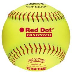 Rawlings PX2RYLNF NFHS Red Dot 12" Softball - 1 Dozen