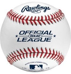 Rawlings Official League Wound Solid Cork/Rubber Practice Baseballs - 1 Dozen