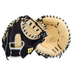 Wilson A2K 1734 34" Baseball Catcher's Mitt - Blonde/Black/White (2027)
