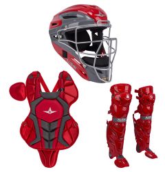 All Star System 7 Axis Intermediate 13-15 Catchers Gear Set - Solid Navy  Blue