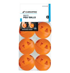 Champro 9" Brute Poly Training Balls - 6 Pack