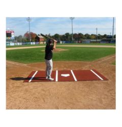 ProMounds 12' x 6' Clay Batting Mat Pro w/Plate