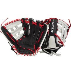 Miken Player Series PS135-BKGR 13.5" Slowpitch Softball Glove - Black/Gray