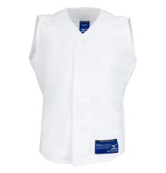  Mizuno Full Button Sleeveless Boy's Jersey