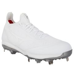 white mizuno metal cleats