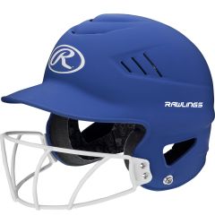 Rawlings Coolflo Matte Senior Batting Helmet w/Faceguard