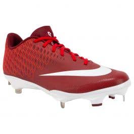 Nike Lunar Vapor Ultrafly Elite 2 Men's Low Metal Baseball Cleats - University Red/White/Team Red Size 7.0