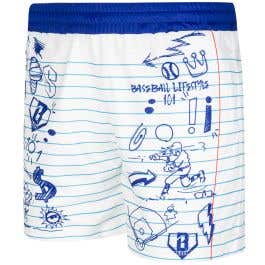 Baseball Lifestyle 101 Doodle Adult Shorts