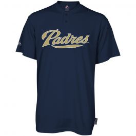 Majestic Authentic San Diego Padres Blue #4 Baseball Jersey