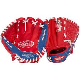 Gant De Baseball Rawlings Players Series 9 – Jeune T-Ball – PL91SR – Bleu/rouge – Occasion