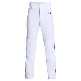 under armour white baseball pants with red piping