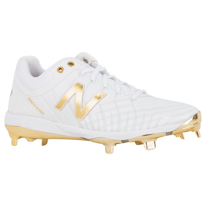 navy blue and gold baseball cleats