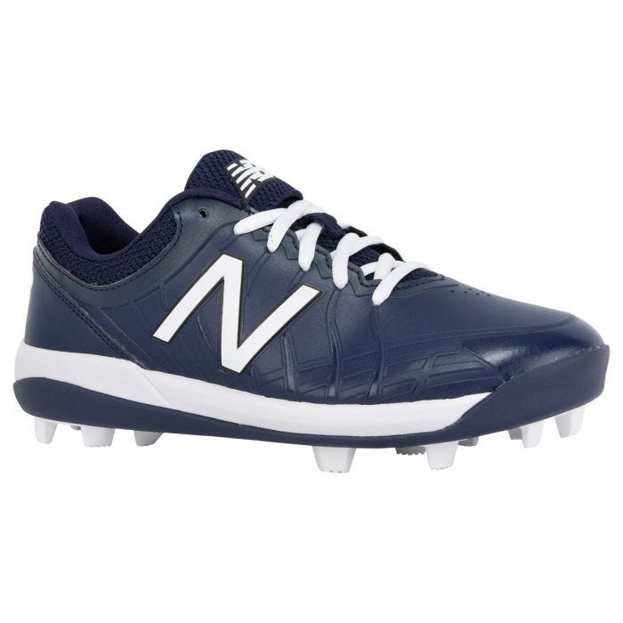 blue and white new balance cleats