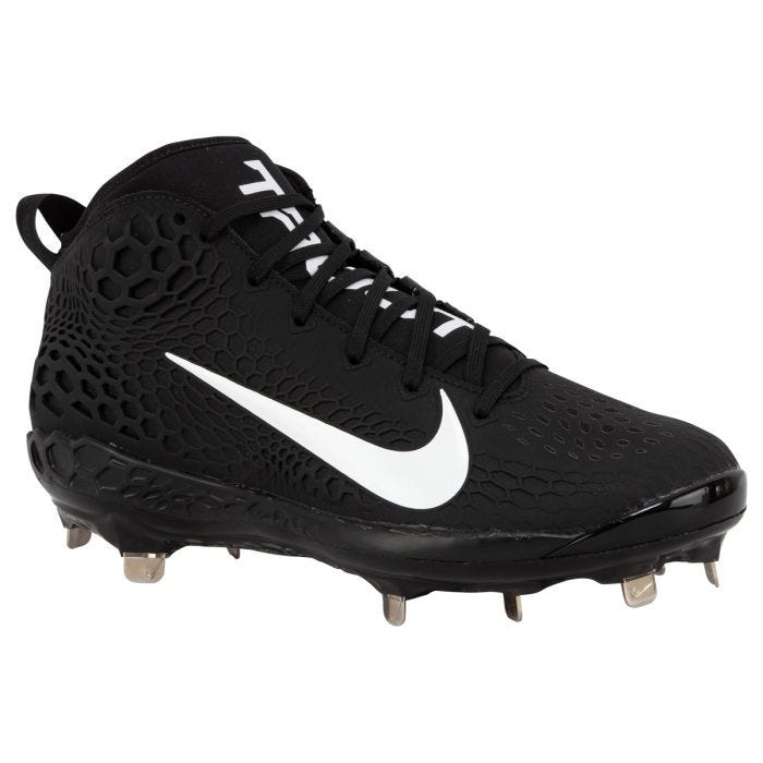 nike black and white cleats