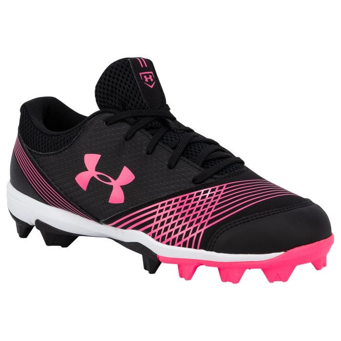 pink under armour baseball cleats