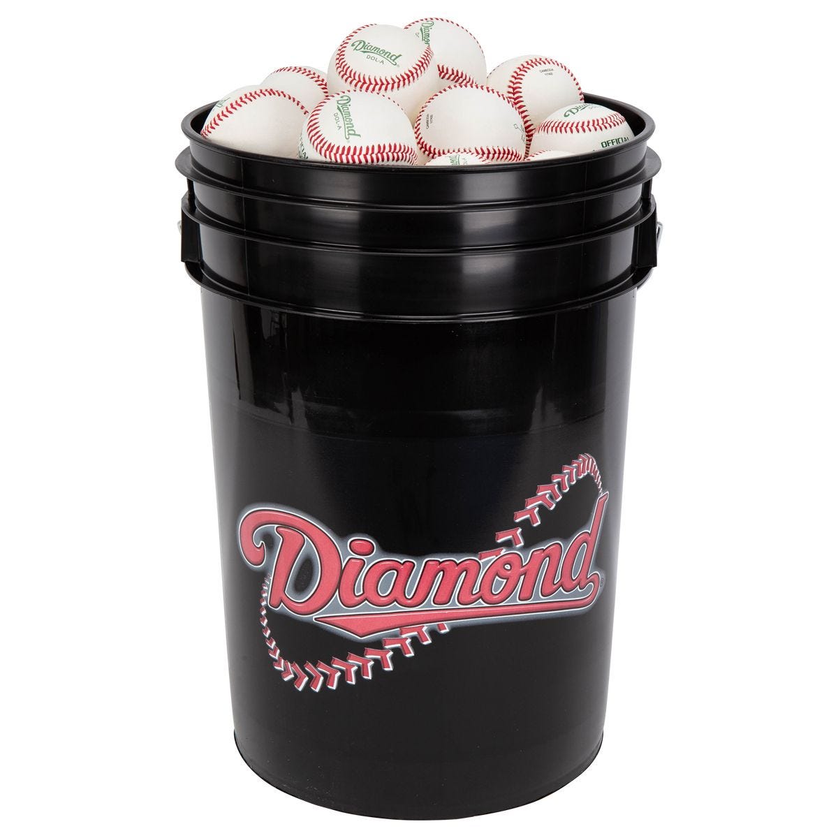 Diamond Black Bucket w 30 DOL A Baseballs