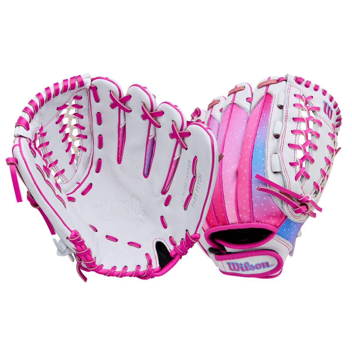 Wilson 軟式グローブ ピンク/ネイビー Wilson Flash 12