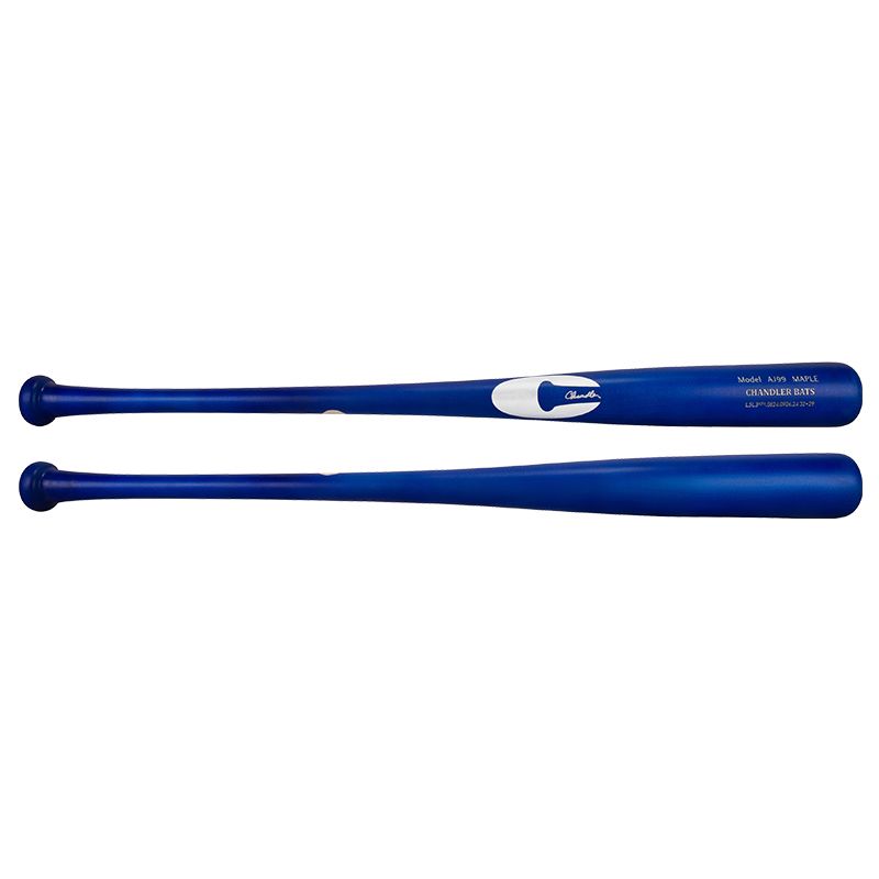 Chandler AJ99 Maple Wood Bat - Azul/Silver Chandler AJ99 Maple Wood Bat - Azul/Silver