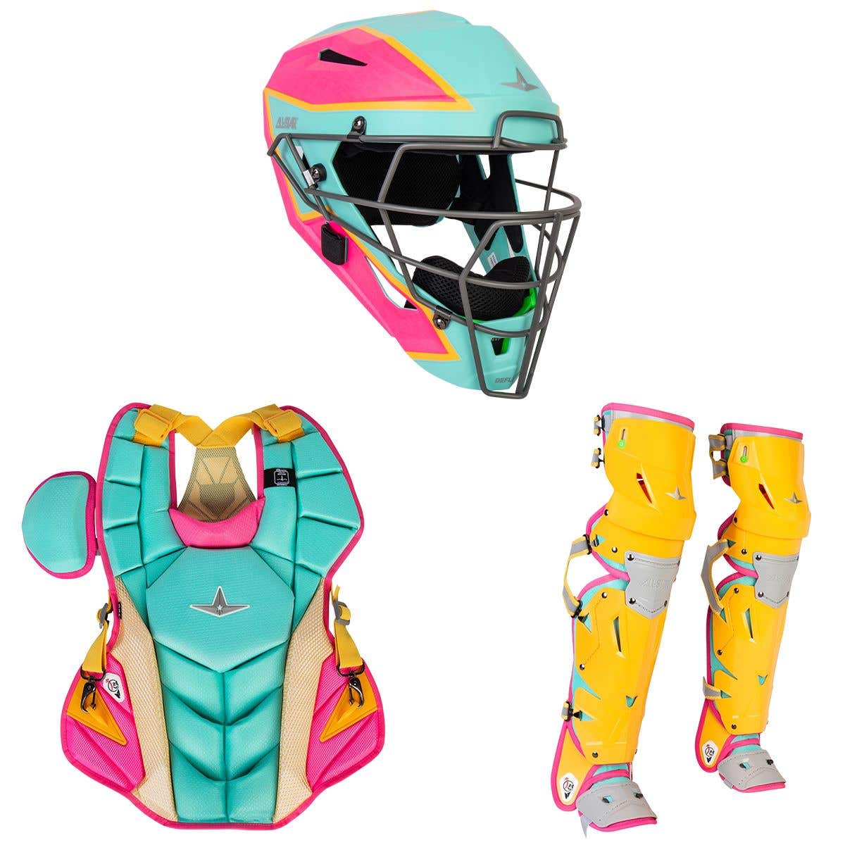 All-Star MVP-PRO™ Short Fuse Adult Catcher's Set | BaseballMonkey