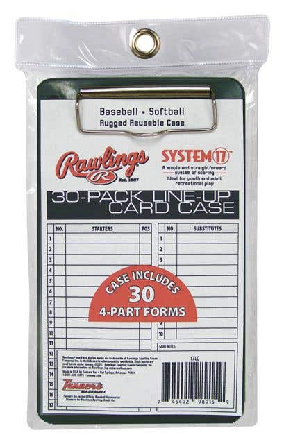 Outil Entraîneur Sportif Carnet De Scores Baseball Rawlings System 17 Deluxe - Format XL 28x36cm Accessoire Baseball Officiel