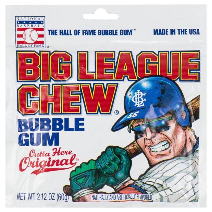 Big League Chew Gum Outta' Here Original