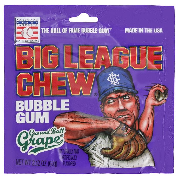 big league chew braves hat