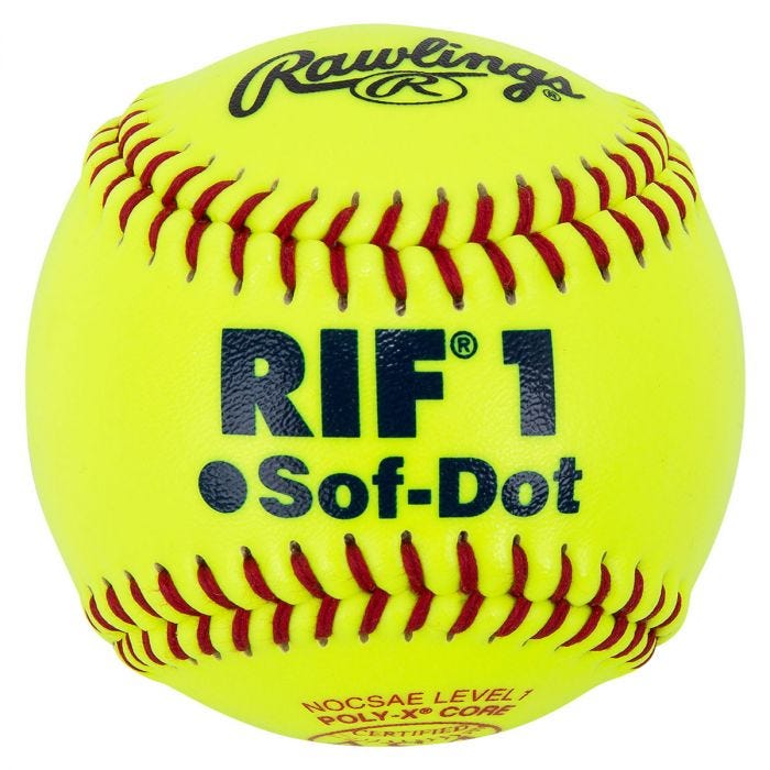 Rawlings ASA 10" RIF Training Softball 1 Dozen
