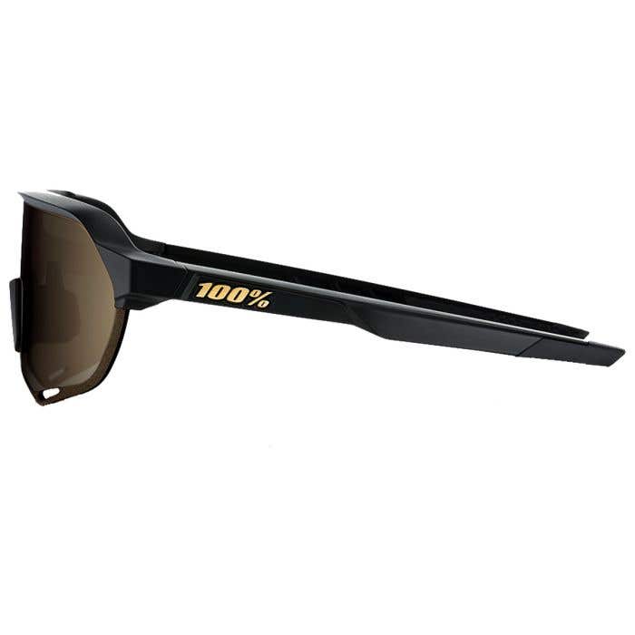 100%サングラス S2 S2® - Matte Black - Soft Gold Mirror Lens – 100%