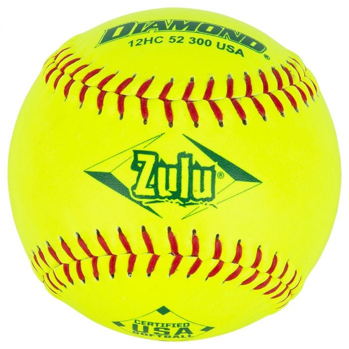 Diamond Zulu 12HC 52/300 USA Slowpitch Softball 1 Dozen