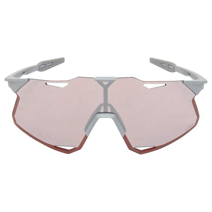 100% Hypercraft Matte Stone Gray Adult Sunglasses w/ Hiper Crimson