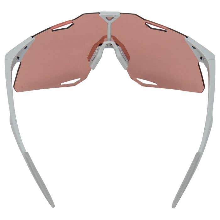 100% HYPERCRAFT サングラス　マットグレー 100% Hypercraft Matte Stone Gray Adult Sunglasses w/ Hiper Crimson