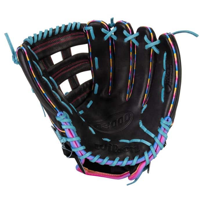 Wilson A2000 硬式グローブ 黒/紫/青 Wilson Leadoff A2000 1750 LTM 12.5