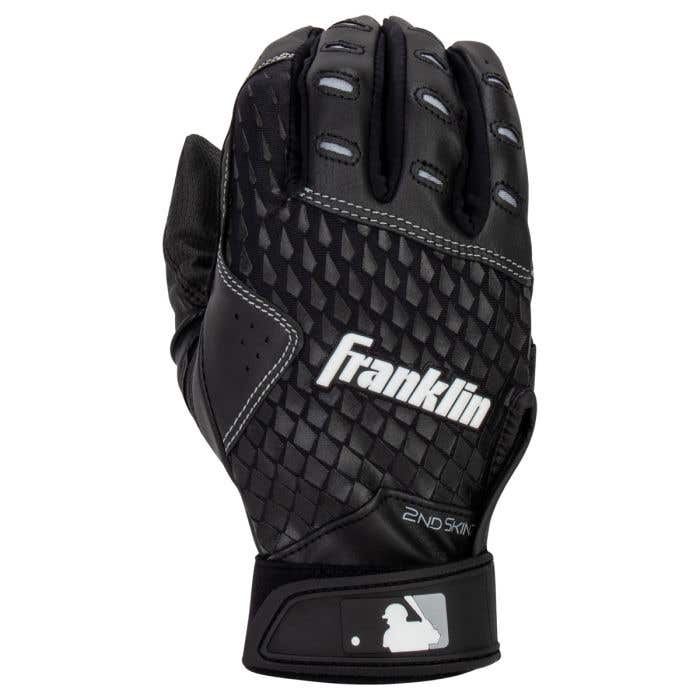 Franklin Sports 2nd-Skinz Gants de frappeur Blanc/bleu marine