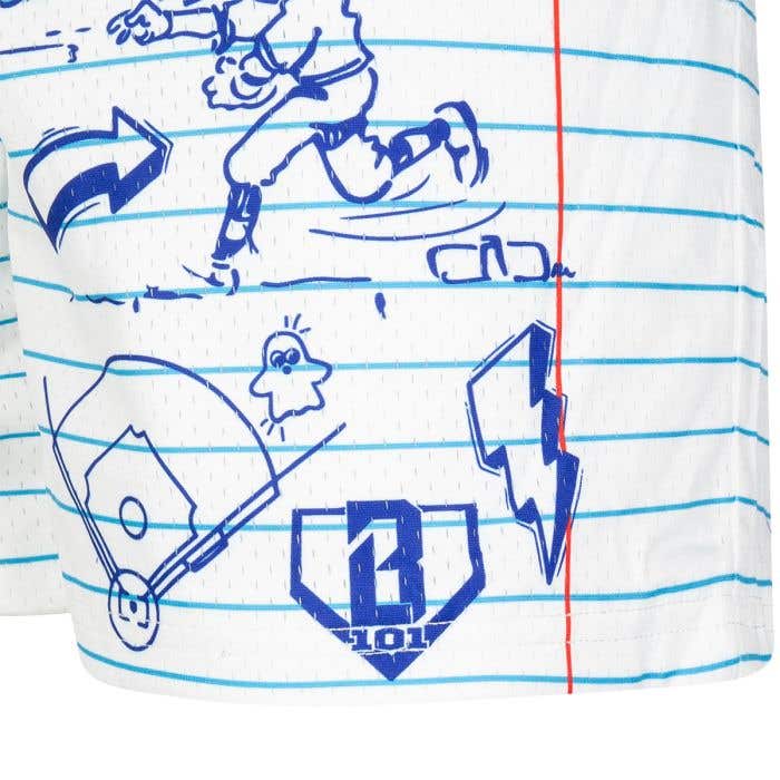 Baseball Lifestyle 101 Doodle Adult Shorts | BaseballMonkey