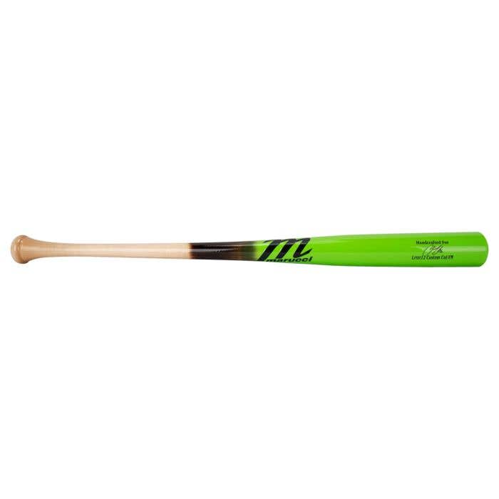 Marucci LINDY12 Pro Youth Maple Wood Bat - Tar/Lime - 2025 Model