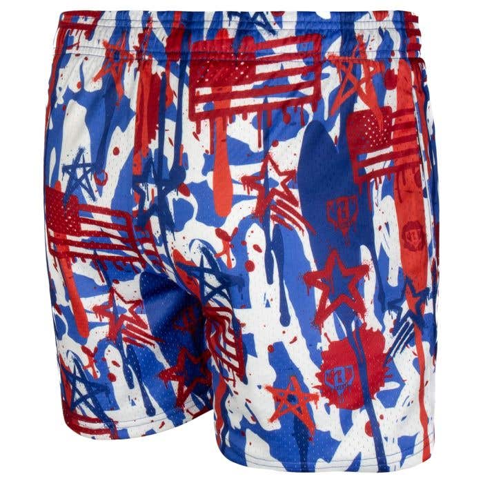 Baseball Lifestyle 101 Graffiti Stars Adult Shorts | BaseballMonkey