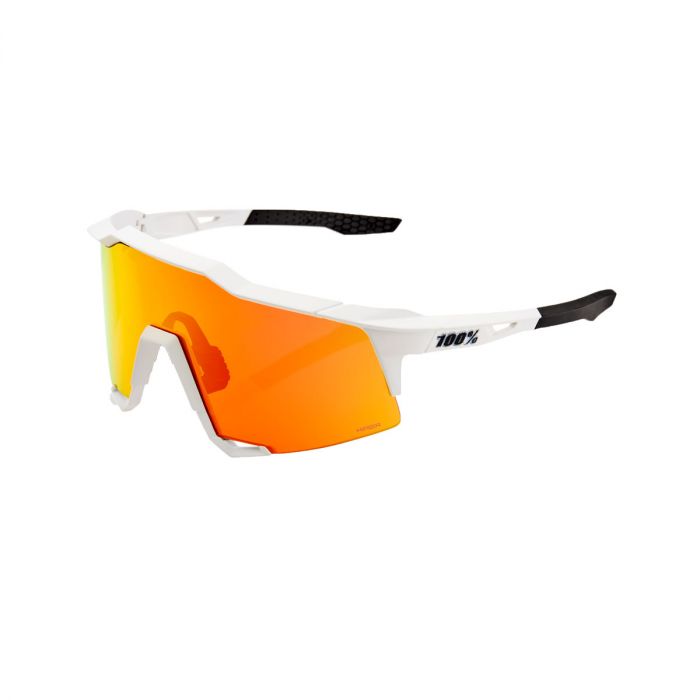 100% Speedcraft Soft Tact Off White Adult Sunglasses w/ Hiper Red ...