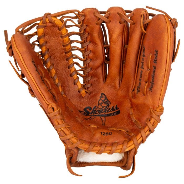 Shoeless joe baseball gloves deals