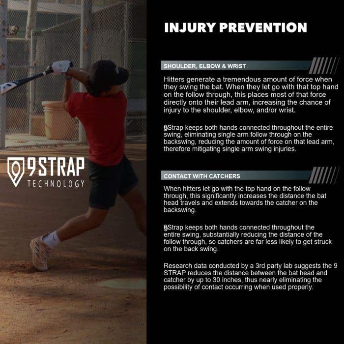 9Strap Technology Full Hide Youth Training Bat Strap | BaseballMonkey