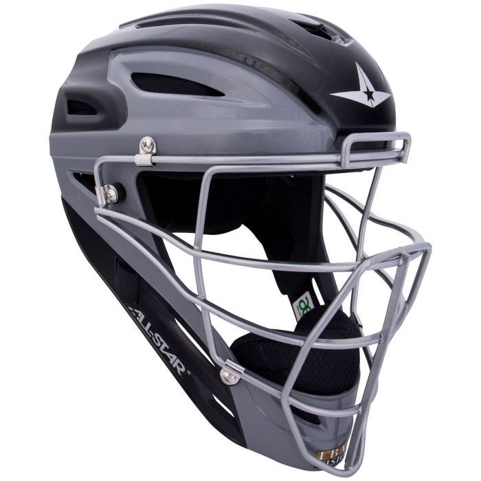 All-Star MVP2500 Graphite Two-Tone Catcher's Helmet Navy