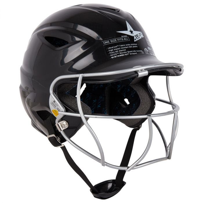 batting helmet with facemask