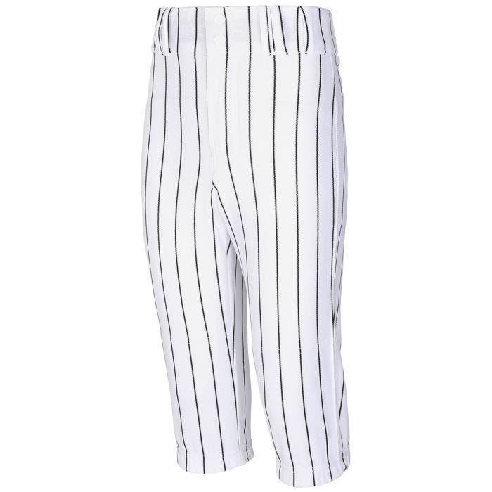 Champro Triple Crown Knicker Pinstripe Youth Baseball Pants - M / White/Black