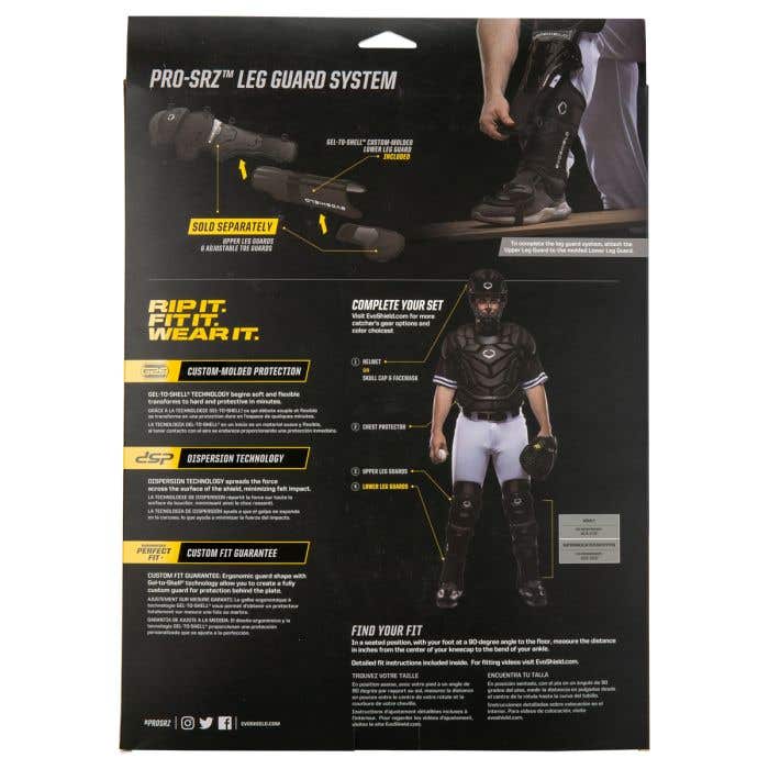 EvoShield Pro-SRZ Gel-to-Shell Adult Lower Leg Guards | BaseballMonkey