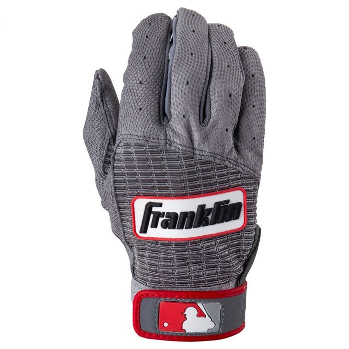 Adult Mens Franklin Classic One Series Baseball Softball Batting Gloves Black