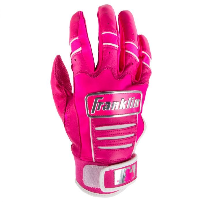 Youth pink batting gloves on sale