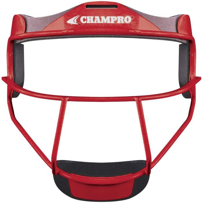 Champro Softball Facemask Liner Pads - Scarlet | Replacement Padding For The Grill Mask