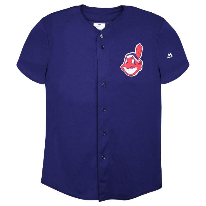 majestic indians jersey