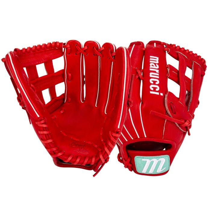 Marucci Capitol 12.75" Baseball Glove Red/Mint 2024 Model
